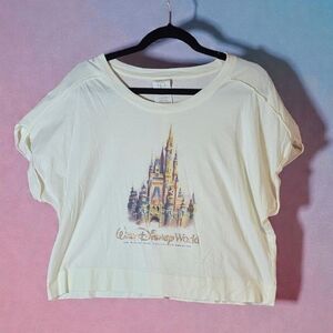 Disney Cream Tee with Castle Graphic